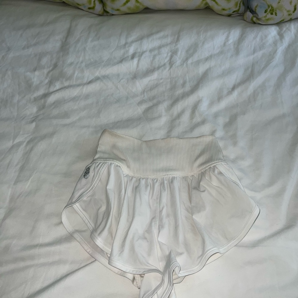 White Athletic free people game time Shorts size xs